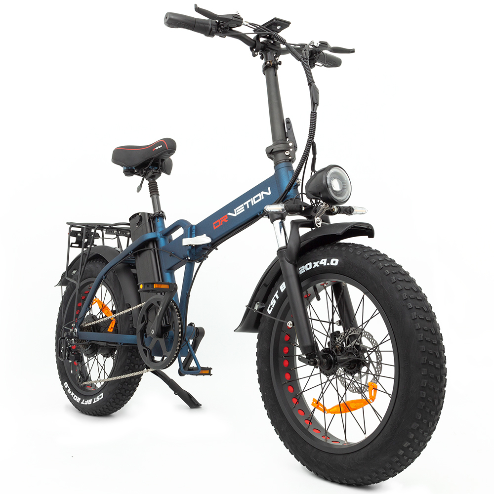 Powerful Folding E-Bike Fat Tire City Foldable 48v 750w Full Suspension 10AH 15AH 20AH Long Range EU Warehouse Ebike